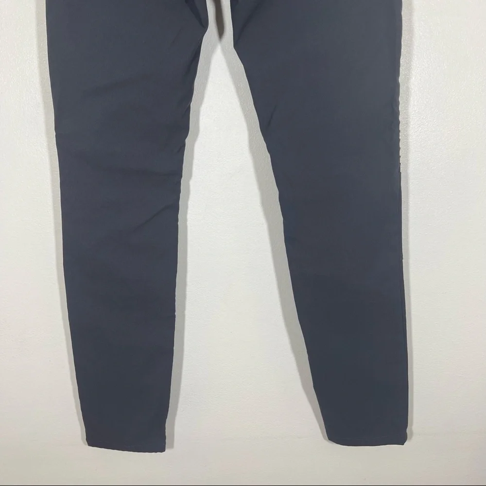 Prana Brenna Pants Skinny Ribbed Moto Skinny Jeans Gray Sz 0